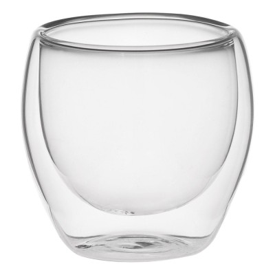 Pahar Sticlă, Model Perete Dublu, Culoare Transparent, Capacitate 80ml foto