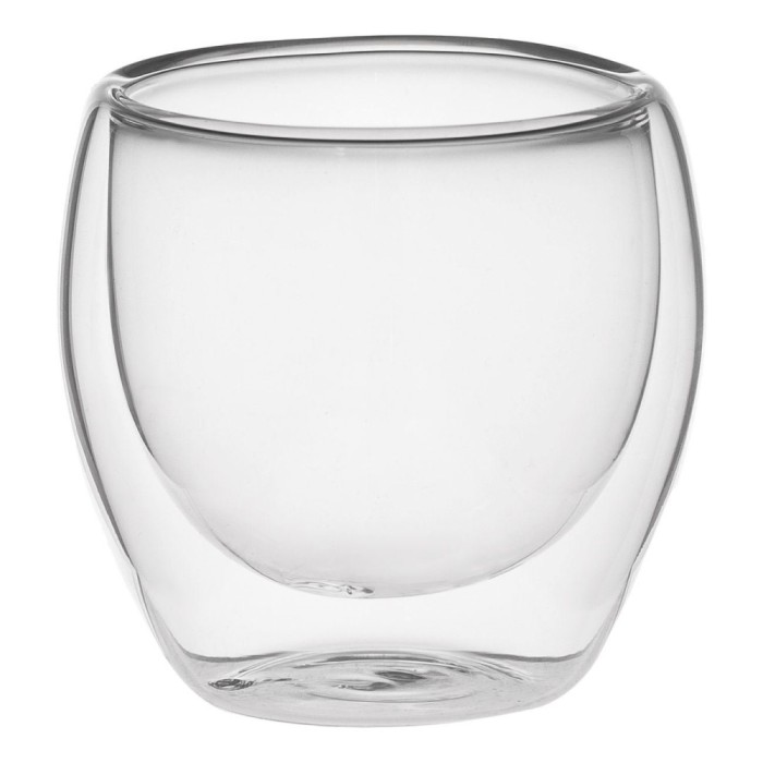 Pahar Sticlă, Model Perete Dublu, Culoare Transparent, Capacitate 80ml