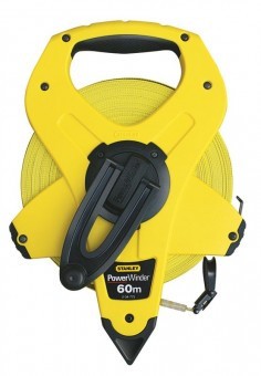 Stanley 2-34-775 Ruleta deschisa powerwinder cu banda din fibra de sticla 60m x 12,7 mm - 3253562347756 foto