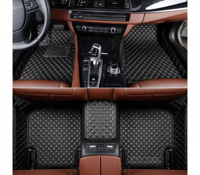 Capitonaj Interior Premium Diamond Mats Negru + Cusatura Negru