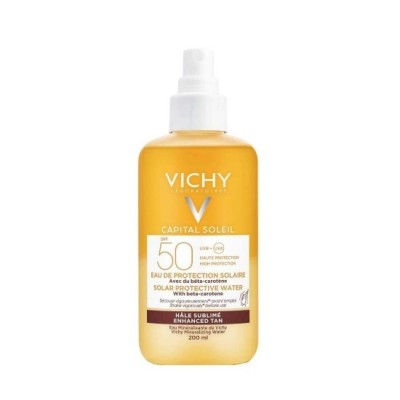 VICHY Capital Soleil Apă de protecție solară SPF50 Bronz intensificat cu beta-caroten 200ml foto