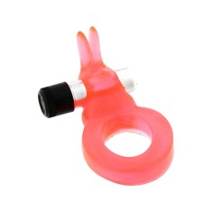 Jelly Rabbit Cockring Vibro - Inel Penis Tip Iepuraș cu Vibrație