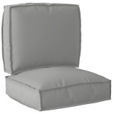 vidaXL Set de perne pentru palet 2 pcs Gri 50 x 50 x 12 cm