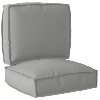vidaXL Set de perne pentru palet 2 pcs Gri 50 x 50 x 12 cm 3329040 foto