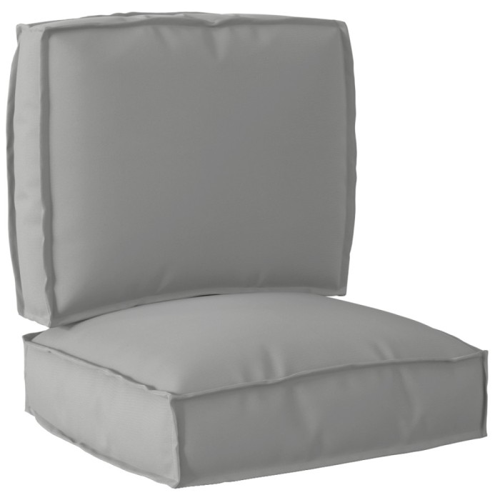 vidaXL Set de perne pentru palet 2 pcs Gri 50 x 50 x 12 cm 3329040