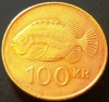 Moneda 100 KRONUR / COROANE - ISLANDA, anul 1995 * cod 1846 A, Europa