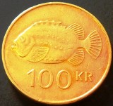 Moneda 100 KRONUR / COROANE - ISLANDA, anul 1995 * cod 1846 A