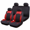 Huse Scaune Auto RoGroup Sport Line Rosu/Negru, 9 Bucati, Rabatabile, Compatibil: Audi, BMW, Dacia...