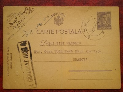 1943-C.P. circ. -CENZURAT HUSI 4 foto
