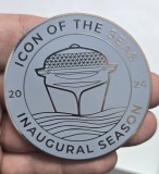 Medalion inaugural cel mai mare vas de croaziera din lume Icon of the Seas, 2024
