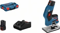 Bosch GKF 12V-8 Masina de frezat muchii cu 2 acumulatori Li-Ion, 3Ah + L-Boxx ProAdvanced PowerfulTools