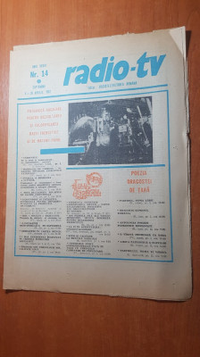 revista radio-tv saptamana 4-10 aprilie 1982 foto