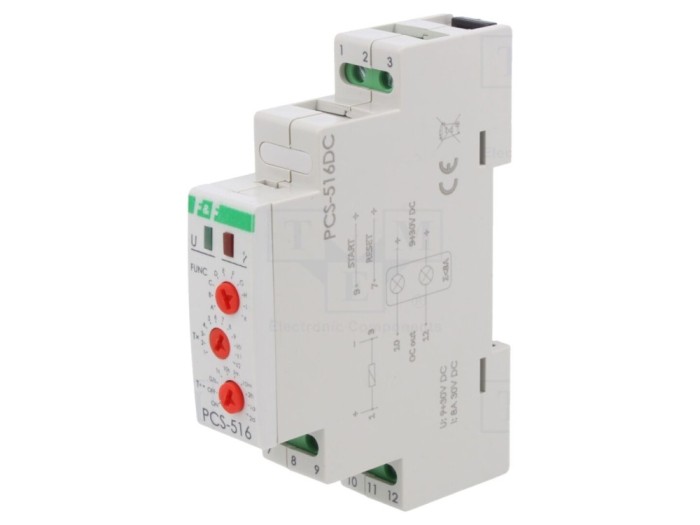 Timer Programabil SPDT pentru Șină DIN 250VAC/8A 9-30VDC
