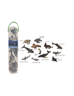 Cutie cu 12 minifigurine Animale marine Set 1 foto