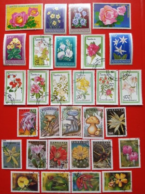 FLORA - LOT SERII ȘTAMPILATE foto