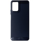 Husa tip capac spate Carbon silicon bleumarin pentru Motorola Moto G06, G06 Power