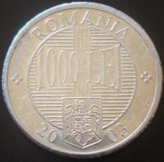 Moneda 1000 LEI - ROMANIA, anul 2003 *cod 238 foto