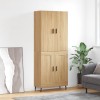 VidaXL Dulap &icirc;nalt, stejar sonoma, 69,5x34x180 cm, lemn compozit
