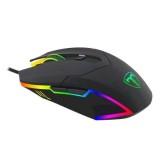 Mouse Gaming T-DAGGER Lance Corporal, 3200 DPI, RGB, 6 Butoane, Negru