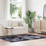 vidaXL Covor shaggy cu pom &icirc;nalt, NAVARRA, gri &icirc;nchis, 130x200 cm
