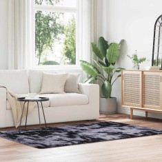 vidaXL Covor shaggy cu pom &icirc;nalt, NAVARRA, gri &icirc;nchis, 130x200 cm 4102832