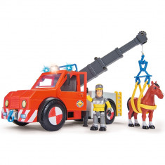 Masina de pompieri Simba Fireman Sam Phoenix cu figurina, cal si accesorii foto