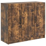 vidaXL Bufet Stejar fumuriu 89 x 34,5 x 77 cm Lemn prelucrat 895800