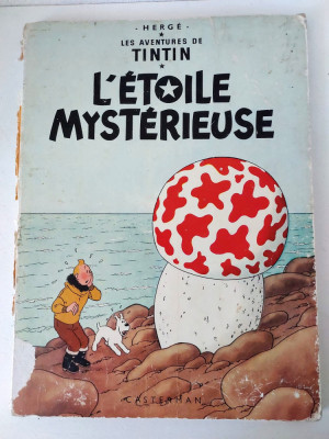 HERGE Les Aventures de TINTIN: L&amp;#039;ETOILE MYSTERIEUSE 1966 (BD IN FRANCEZA) benzi foto