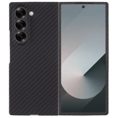 Husa telefon tactical magforce aramid pentru samsung galaxy z fold6, fibra aramida, 0.8 mm, magnetica, negru foto