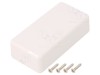 Carcasă Universală TAKACHI ABS IP40 Albă TWN5-3-9W UL94V-0 45x90x25mm