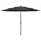 vidaXL Umbrelă de grădină 3 niveluri, st&acirc;lp aluminiu, antracit, 3 m 313870