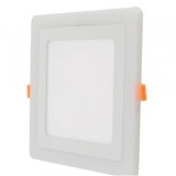 Spot LED Patrat 18+6W 245x245x25mm 3000k-6500k Trei Functii SPN DL73S53