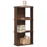 VidaXL Bibliotecă 3 niveluri, stejar maro 60x30x120 cm, lemn prelucrat