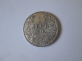 Bulgaria 1 Lev 1910 argint regele Ferdinand I