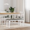 VidaXL Bancă 110 cm din lemn masiv alb cauciuc 4102606
