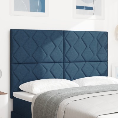 vidaXL Tăblie cap cu lumini cu bandă LED Gri deschis 144 cm țesătură foto
