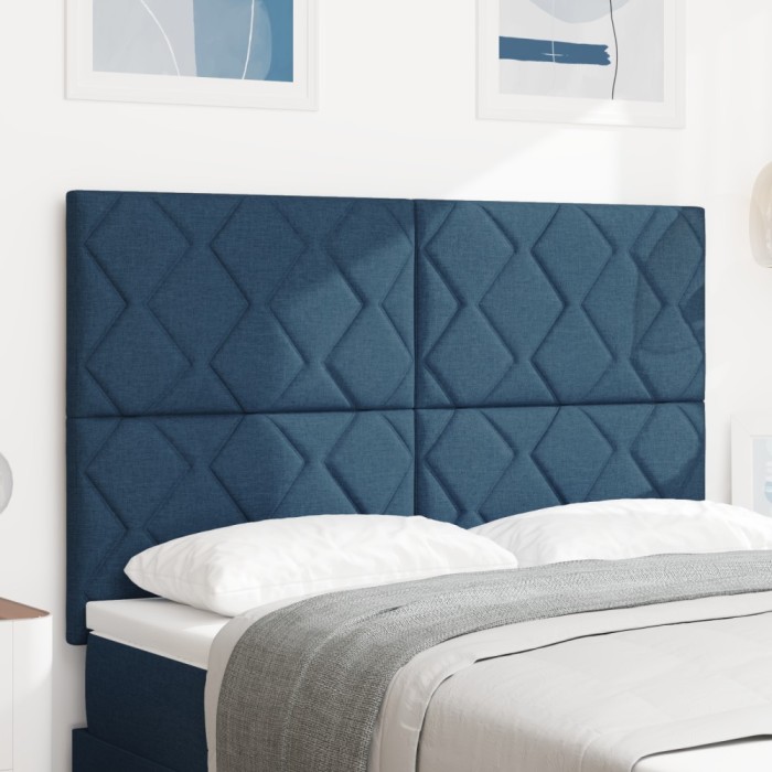 vidaXL Tăblie cap cu lumini cu bandă LED Gri deschis 144 cm țesătură