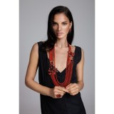 Set Supreme din coral natural, coral de bambus și agat