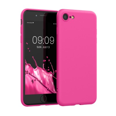 Husa kwmobile pentru Apple iPhone SE 3/iPhone 8/iPhone 7, Silicon, Roz, 49979.135 foto
