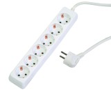 Prelungitor 6 prize 1.5mx1.5mm fara intrerupator Makalon 700764 HardWork ToolsRange