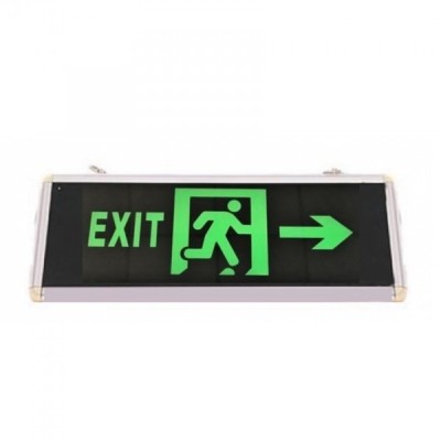 Indicator Luminos EXIT Sageata Lateral LED Acumulator 355x145mm 2Fete MNR9124 foto