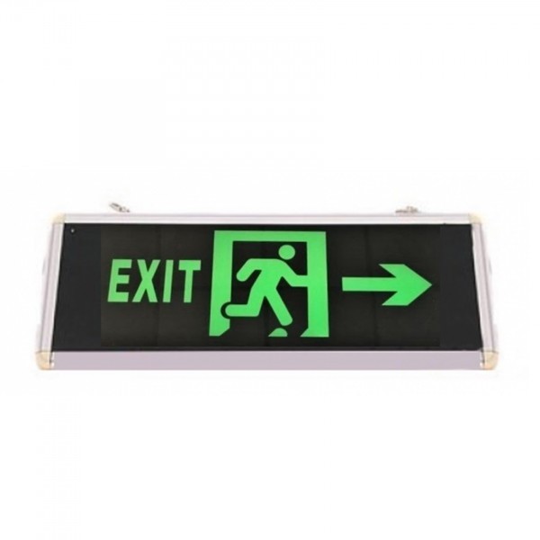Indicator Luminos EXIT Sageata Lateral LED Acumulator 355x145mm 2Fete MNR9124