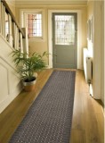 Cumpara ieftin Traversa Festonata Surfilata Premium, Greceasca, Model Stanford Lead Sugar, Tesatura Plata, Latime 0.67m, Marime 67 x 200 cm, Gri, Antiderapant, Antia