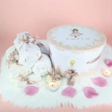 Cumpara ieftin Trusou Botez cu 8 Piese Brodat, Balerina, Culoare Roz Somon - TB268