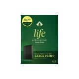 NLT Life Application Study Bible, Third Edition, Large Print (Leatherlike, Black/Onyx)