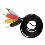 Adaptor cablu audio video jack 3.5 mm la rca 1.5metrii