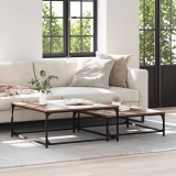 vidaXL Masă de Cafea cu Tăvi Lăsate 2 pcs Lemn vechi 80 x 8035 x cm 881893