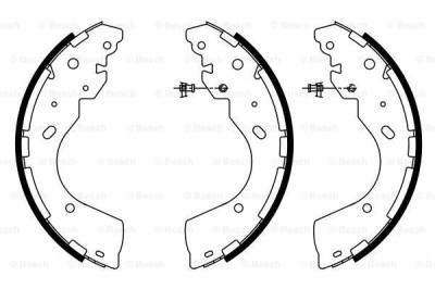 BOSCH 0 986 487 922 Set saboti frana foto
