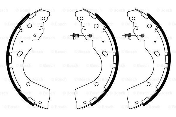 BOSCH 0 986 487 922 Set saboti frana