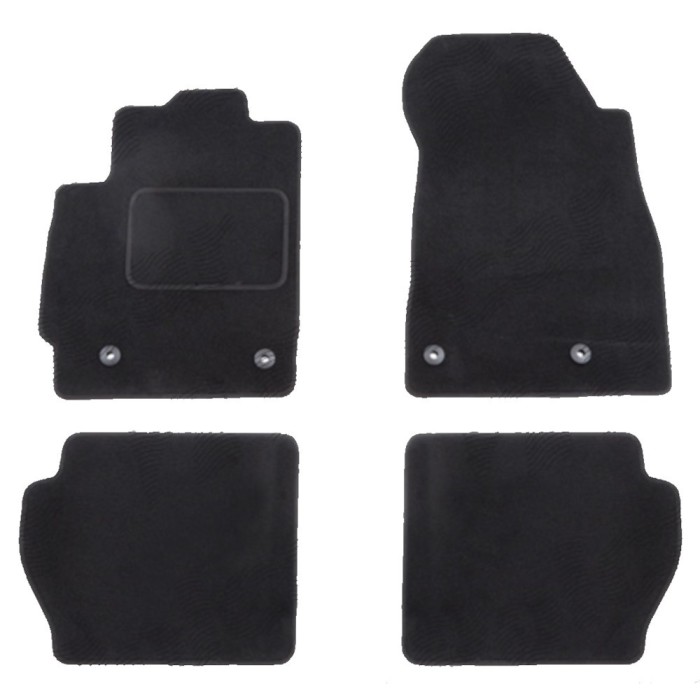 Set covorase auto mocheta Velor MAZDA 2 (DE), 11.2007-10.2014, negru,